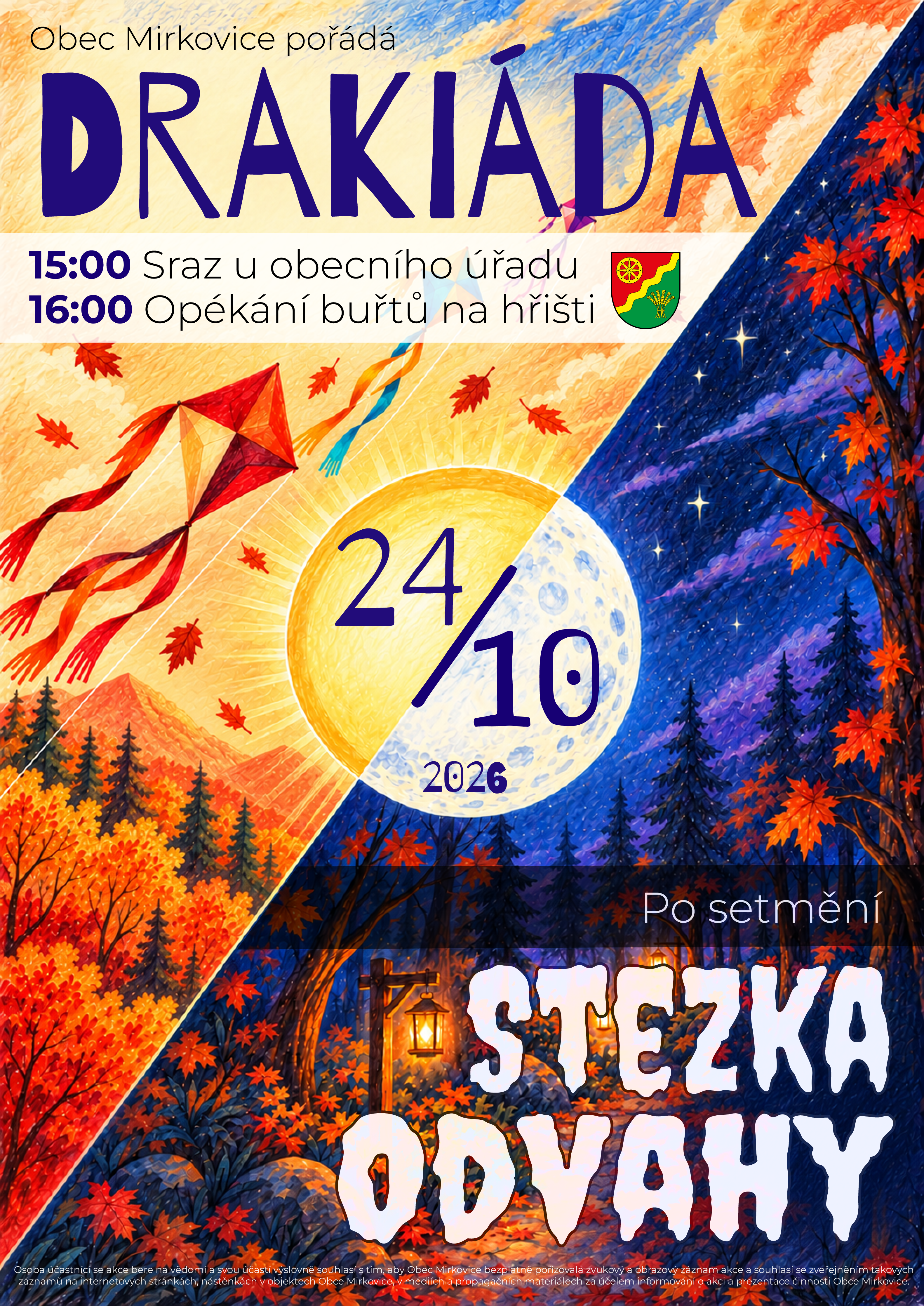 Drakiáda se stezkou odvahy v Mirkovicích!