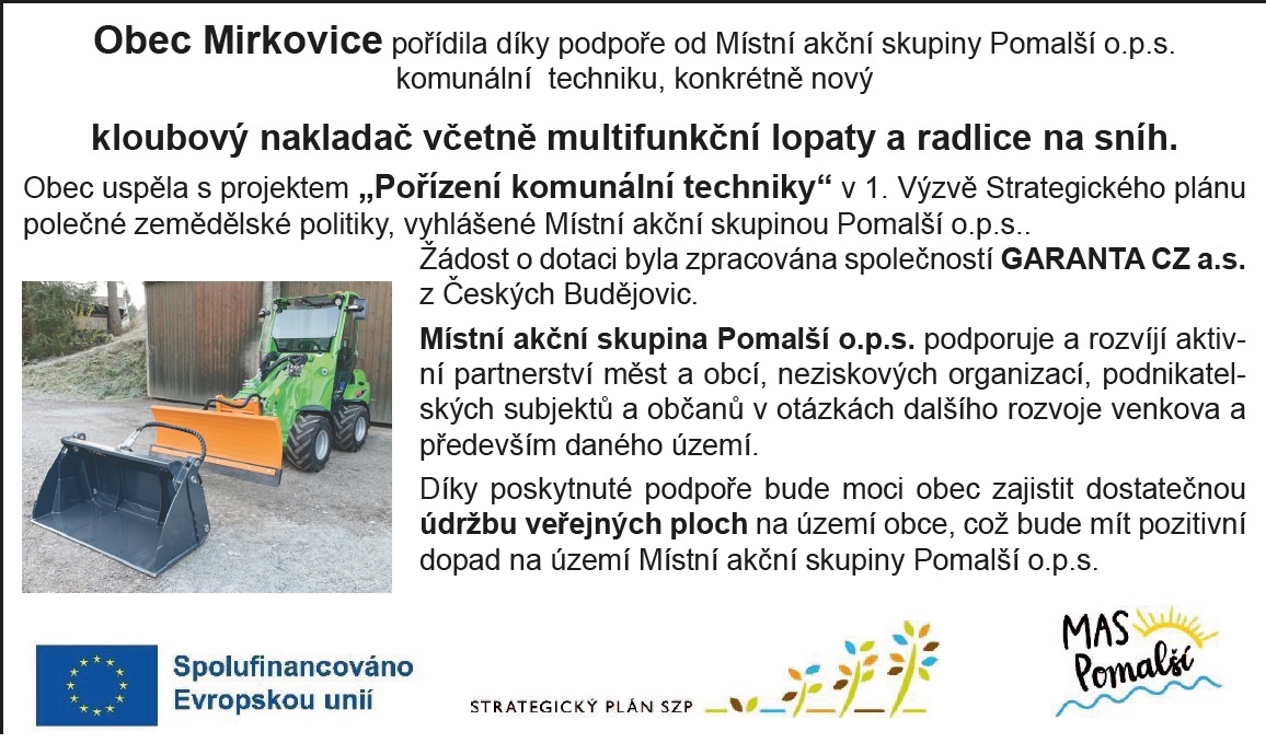 Pořízení komunální techniky!