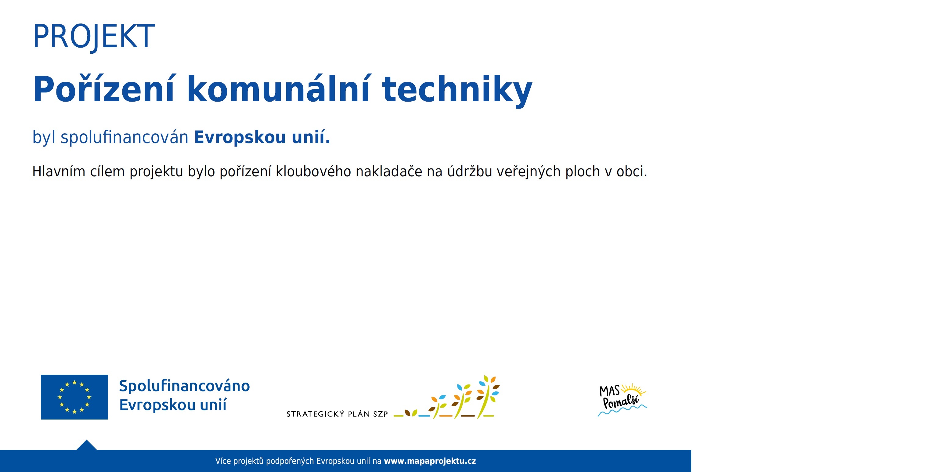 Pořízení komunální techniky!